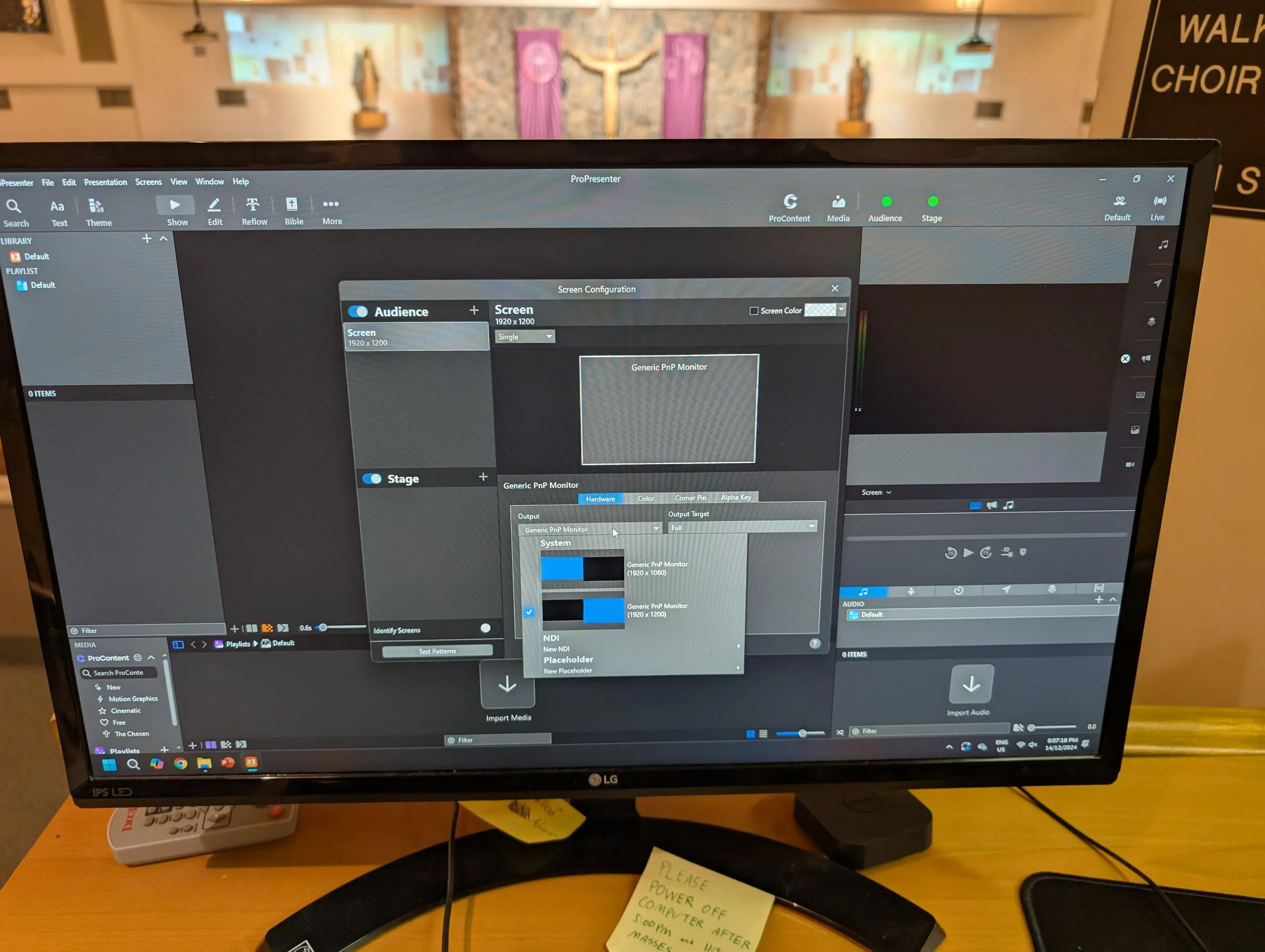 ProPresenter Output Screen Fix