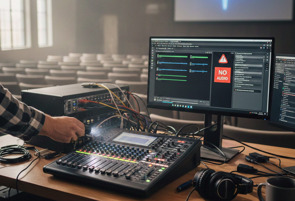 ProPresenter audio not working — what should I check?