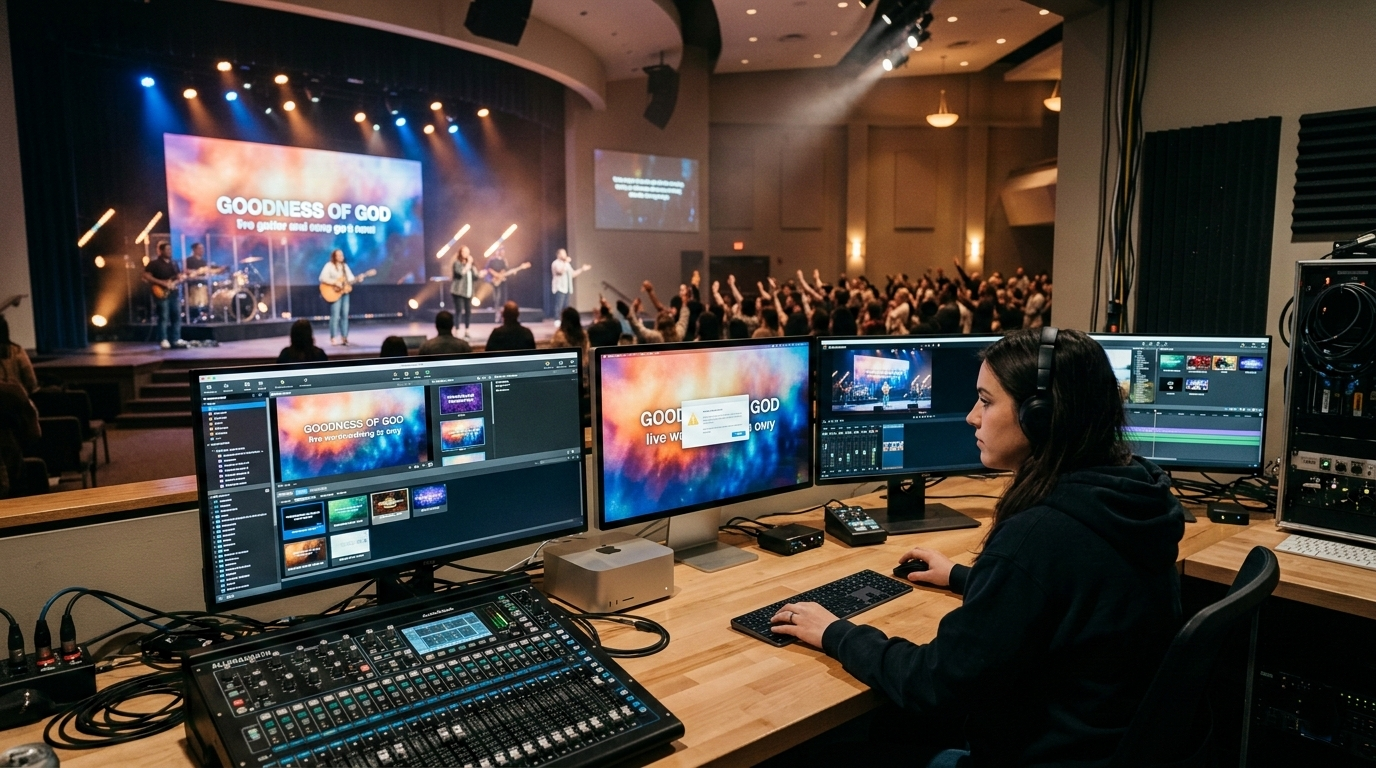 What causes random hangups in ProPresenter during worship services?